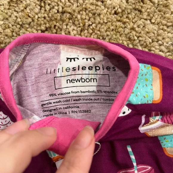 Little Sleepies Colorful Kids Footie - Picture 2 of 2